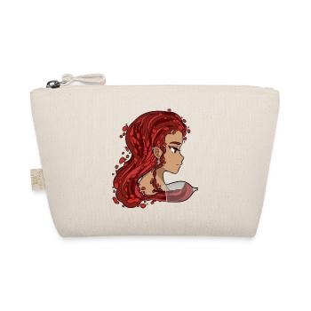 Vin Rouge Femme Rotwein Frau Manga Style Wein - Trousse biologique - nature - Devant
