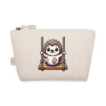 Mignon hérisson balançoires dessin animé aire de jeux amusant - Trousse biologique - nature - Devant