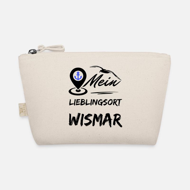 Wismar mein Lieblingsort-Hansestadt Wismar-Möwe - Bio-Täschchen - Natur