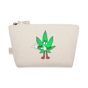 Der Bloom - Weed Cannabis Stoned Hanf Marihuana - Bio-Täschchen - Natur - Vorne