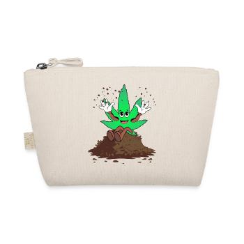 Der Bloom - Weed Cannabis Stoned Hanf Marihuana - Bio-Täschchen - Natur - Vorne