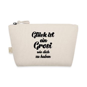 Glück ist es ein Grosi wie dich zu haben Oma - Bio-Täschchen - Natur - Vorne