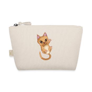 Cute Orange kitten - Organic Pouch - nature - Front