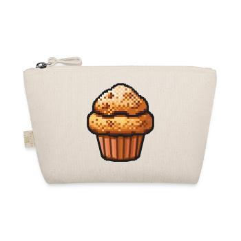 Cupkake Pixel Symbol Torte - Bio-Täschchen - Natur - Vorne