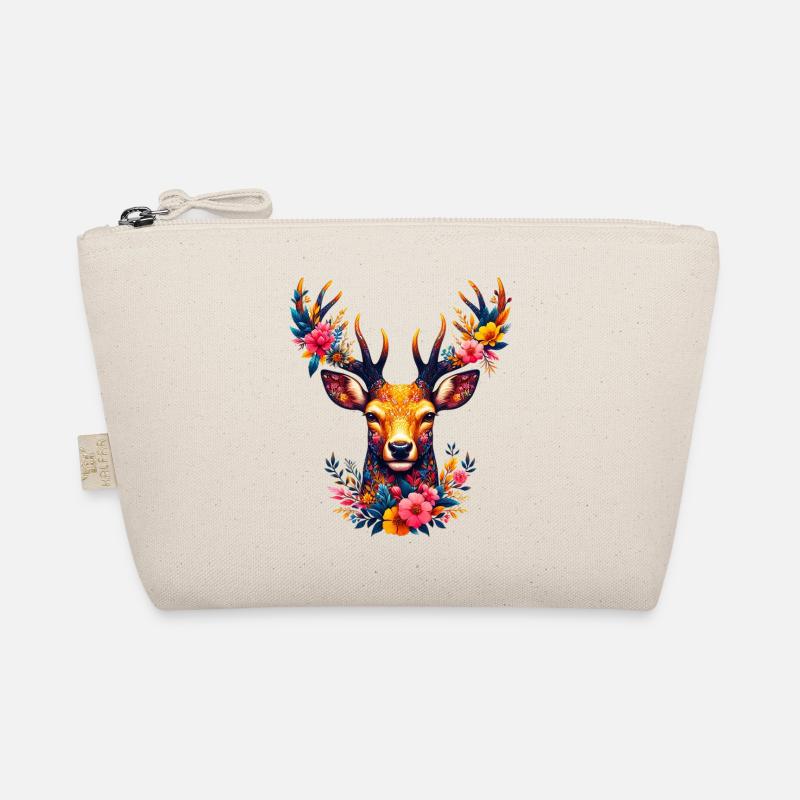 Cerf décoré de fleurs Trousse biologique