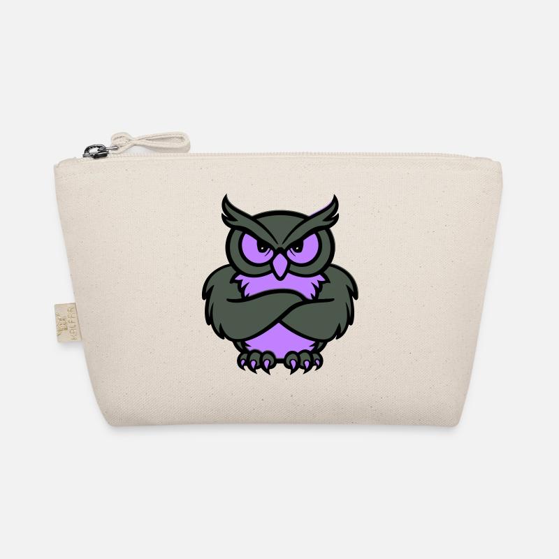 eule comic tier Bio-Täschchen