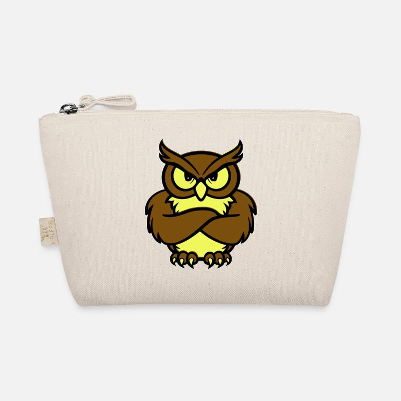 eule comic tier Bio-Täschchen