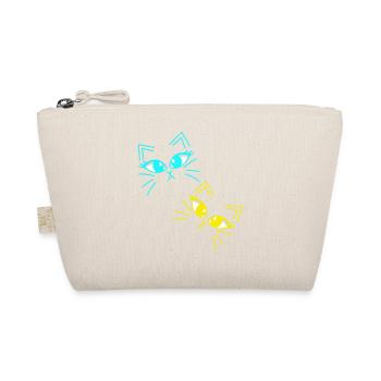 Chat Chats Chaton Chat Visage des années 80 des années 90 - Trousse biologique - nature - Devant