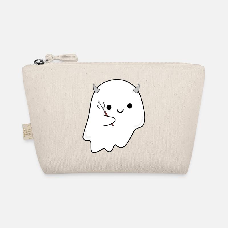 Halloween fantôme à cornes mignon Trousse biologique