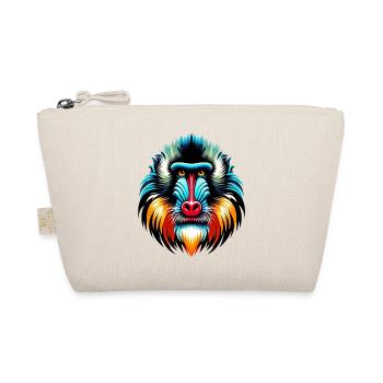 Mandrill monkey - Organic Pouch - nature - Front