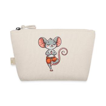 Yoga Mouse Meditation Relaxation Relax Exercise - Organic Pouch - nature - Front