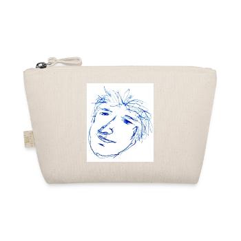 Quick Sketch Portrait Kinky Hair - Organic Pouch - nature - Front