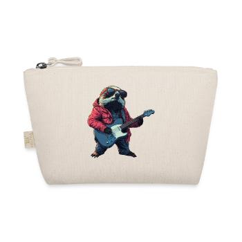 sloth with electric guitar - Organic Pouch - nature - Front