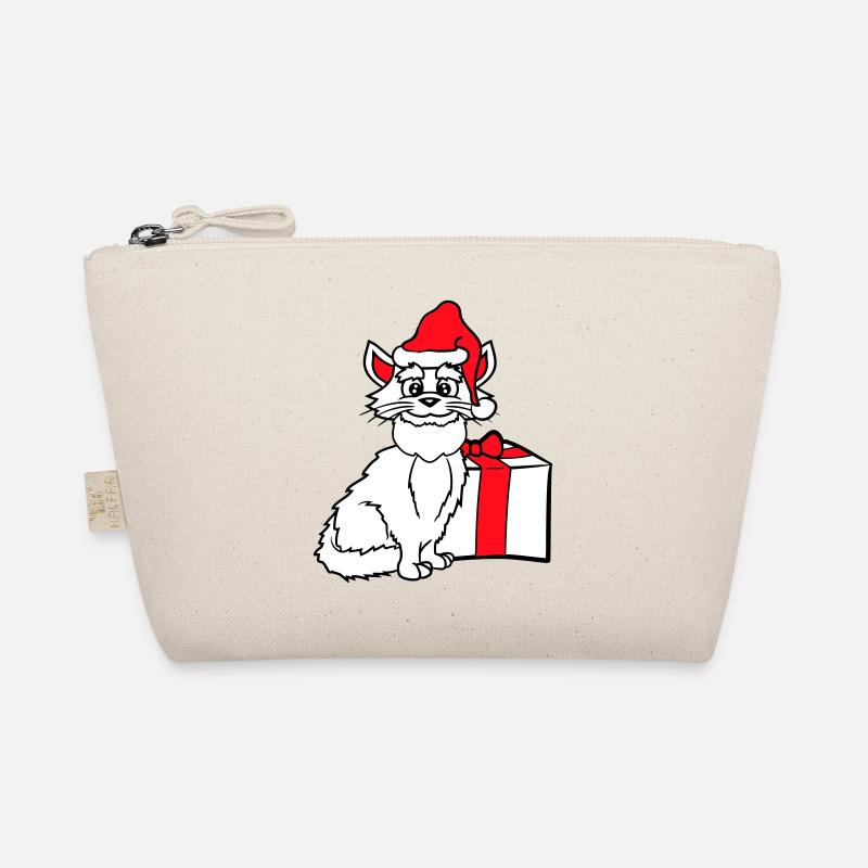 Cadeau de Noël d’hiver pour chat du Père Noël Trousse biologique