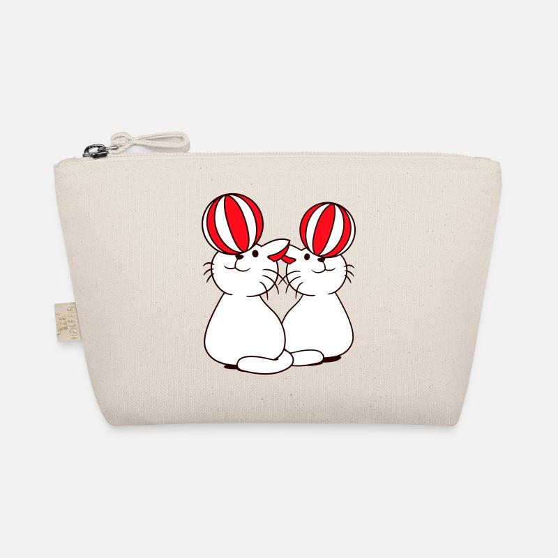 2 chats jouant au ballon Support de ballon de plage Fun Circus Trousse biologique