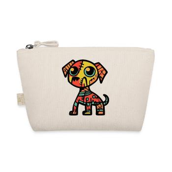 Dog Halloween Symbol Zombie - Organic Pouch - nature - Front