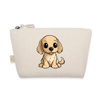 Cocker Spaniel Hund Comic Niedlich - Bio-Täschchen - Natur - Vorne