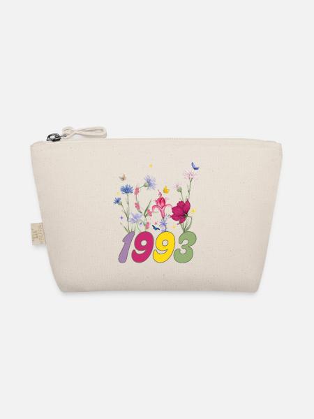 Year of birth 1993 wildflowers - Organic Pouch - nature - Front