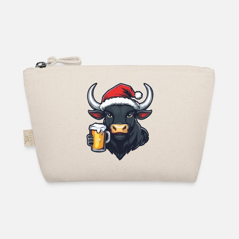 Stier Weihnachten Bier Bio-Täschchen