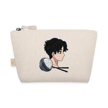 Reis Manga Anime Boy Rice Bowl Comic Stäbchen - Bio-Täschchen - Natur - Vorne