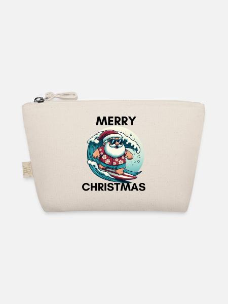 Merry Christmas - Bio-Täschchen - Natur