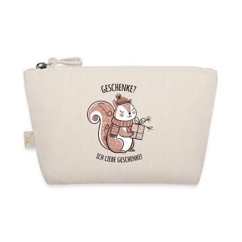 Eichhörnchen Geschenk Geburtstag Weihnachten Funny - Bio-Täschchen - Natur - Vorne