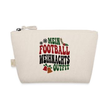 Footballer Weihnachten Footballspieler Spieler - Bio-Täschchen - Natur - Vorne
