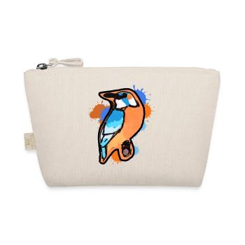 Kingfisher, Drawing, Abstract, Colorful, Bird, Graffiti - Organic Pouch - nature - Front