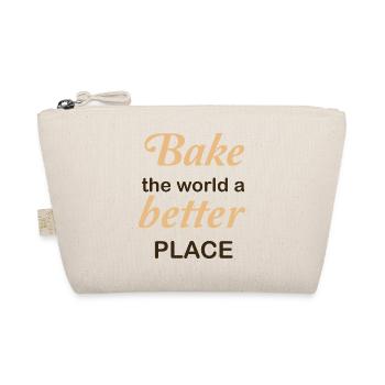Bake the world a better place - Bio-Täschchen - Natur - Vorne