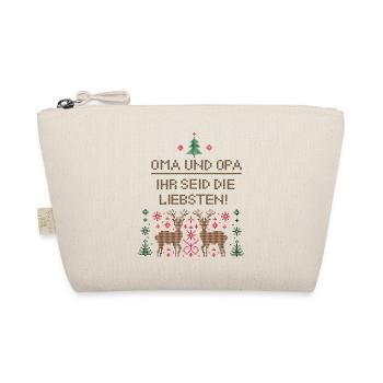 Grandma and grandpa, you are the sweethearts - Organic Pouch - nature - Front