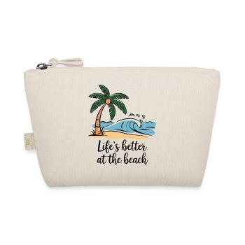Life’s Better at the Beach - Organic Pouch - nature - Front