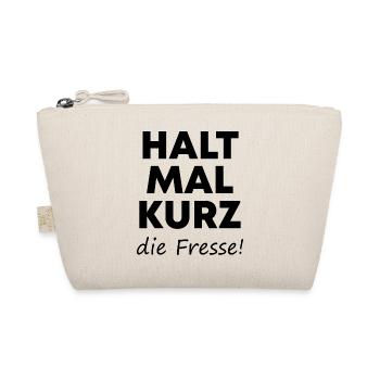 Lustiger Spruch Bild Witzig Humor Geschenkidee - Bio-Täschchen - Natur - Vorne
