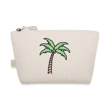 Palme Insel Baum Strand Urlaub Kokosnuss Meer Cool - Bio-Täschchen - Natur - Vorne