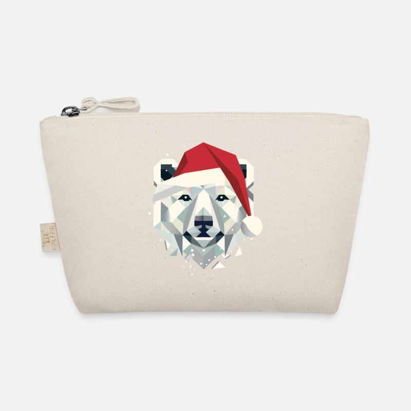 Ours polaire de Noël dans un style géométrique moderne Trousse biologique