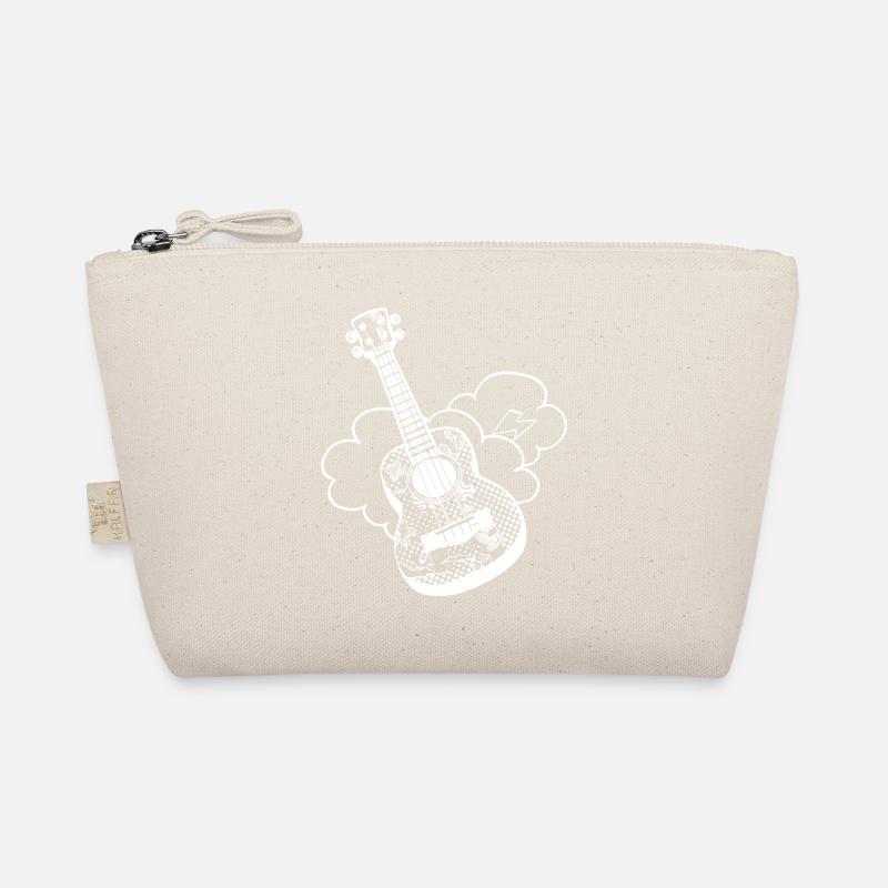 Lustige Ukulele - Bio-Täschchen - Natur