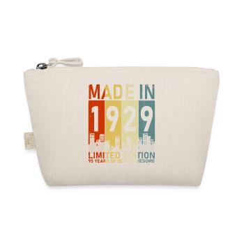 1929 Birthday: Legendary Retro Gift - Organic Pouch - nature - Front