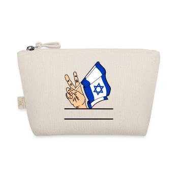 Flag Israel peace sign text space - Organic Pouch - nature - Front