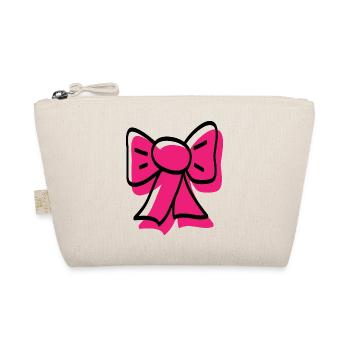 Pink ribbon - Organic Pouch - nature - Front