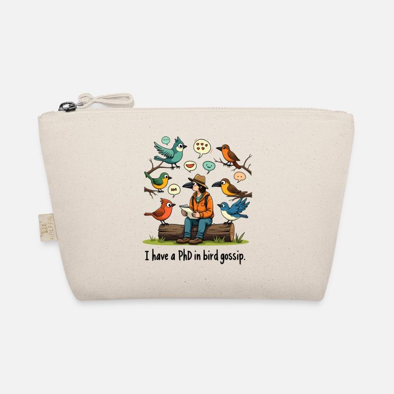 Birdwatcher Ornithology PhD In Bird Swatter Organic Pouch