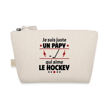 Juste un papy qui aime le hockey, cadeau noël - Trousse biologique - nature - Devant