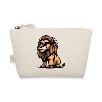Lion Bande Dessinée Cool - Trousse biologique - nature - Devant