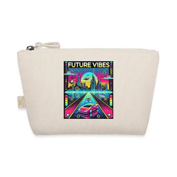 Future Vibes - Paysage urbain futuriste au néon - Trousse biologique - nature - Devant