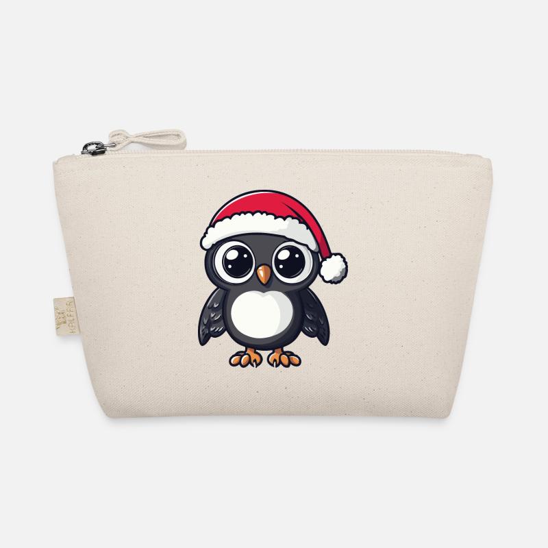 Eule Weihnachten Bio-Täschchen