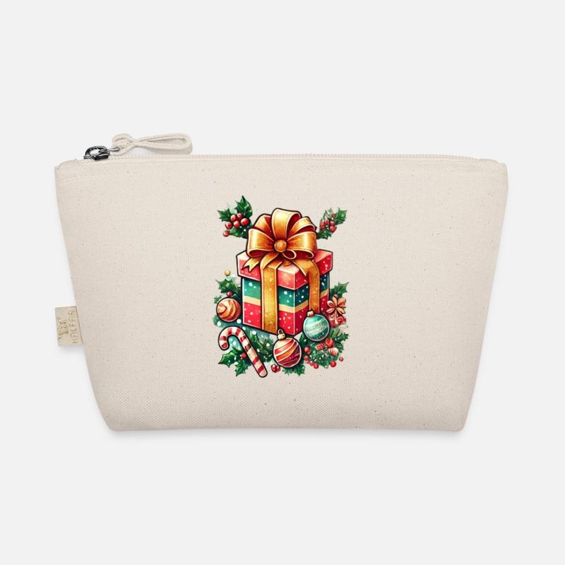 Festliches Weihnachtsdesign – Geschenkbox mit Deko Bio-Täschchen