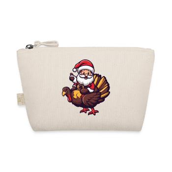 Truthan Santa Claus Cartoon - Organic Pouch - nature - Front