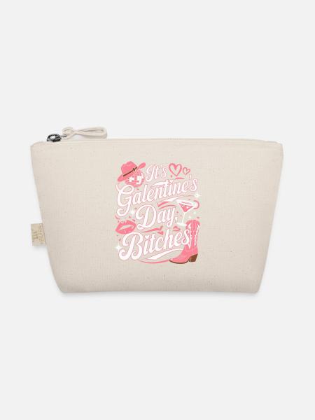 Galentine's Day Funny Party - Organic Pouch - nature - Front