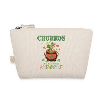 Churros Are Better Than Rainbows St Patricks Day - Organic Pouch - nature - Front