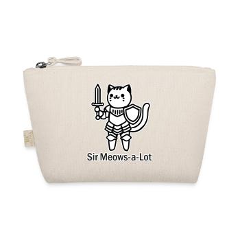 Katzenritter in glänzender Rüstung - Sir Miaut viel Design - Bio-Täschchen - Natur - Vorne