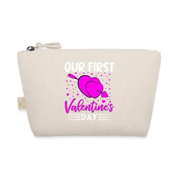 xoxo love you amore Blumen Frauen Valentinstag 14 - Bio-Täschchen - Natur - Vorne