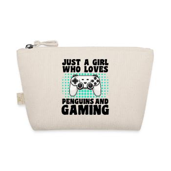 Gamer and Penguins: Video Games and Icy Adventure - Organic Pouch - nature - Front